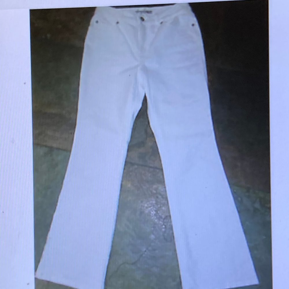 CHICO PLATINUM White Denim Embroidered Boot Jeans